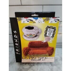 Friends TV Show Crochet Kit Orange Central Perk Couch and Coffee Mug Crafts